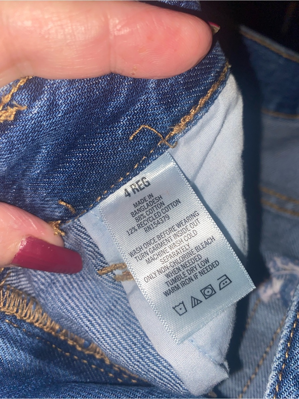 Aeropostale Distressed High-Rise Super Wide Leg Jean SZ 4 - Picture 3 of 4